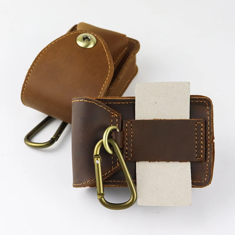 Crazy Horse Genuine Leather Waist Bag Men Vintage Cowhide Small Mini Belt Waist Pack Cigarette Case Box Pouch Male Creative Bags