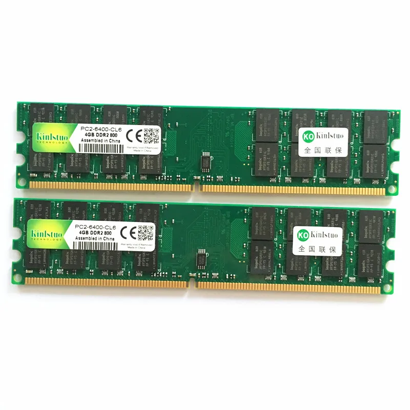 Kinlstuo Rams DDR2 4Gb 800/667/533Mhz Amd Memory PC6400/4200/5300 Dimm 240PIN Desktop Voor m4N78 M68M M2N68-AM Moederbord 1Pcs