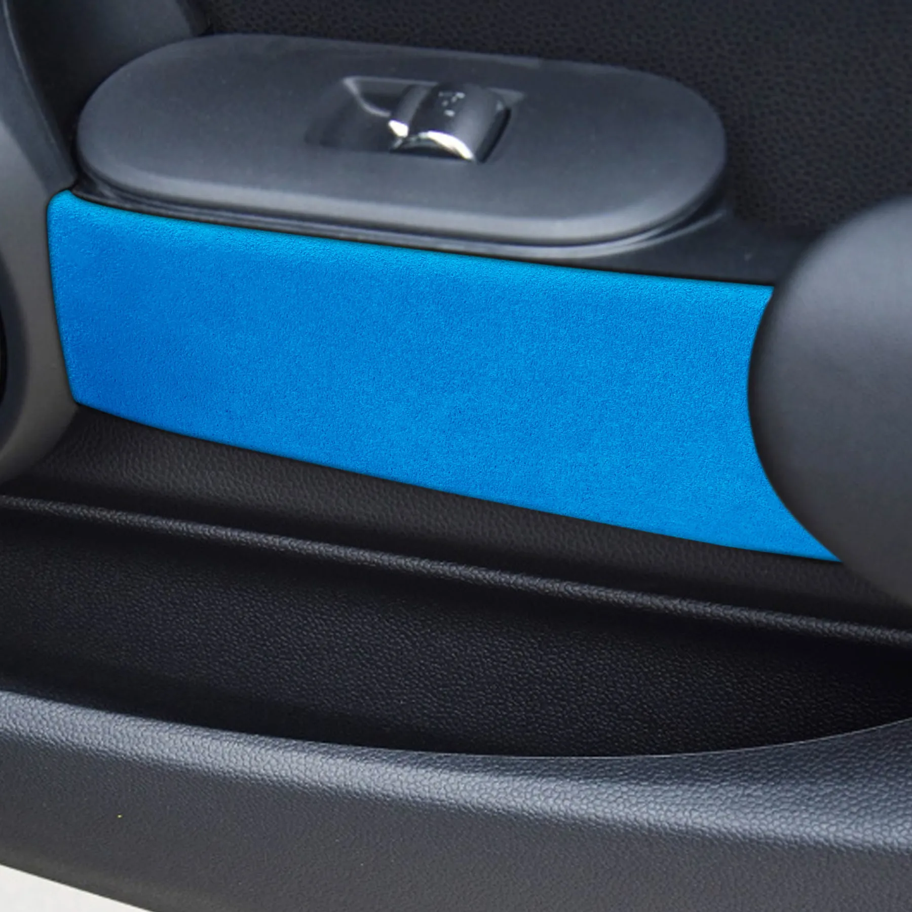 2PCS Alcantara Suede Warp Frame Trim For BMW mini F56 2014-2020 Car Door Armrest Handle Cover Sticker Decorative Accessories