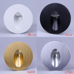 LED Wall Lamp Stair Lighting Aluminum Recessed Step Light for Pathway Corner AC85-265V NR-94 Wall Mounted Lighting