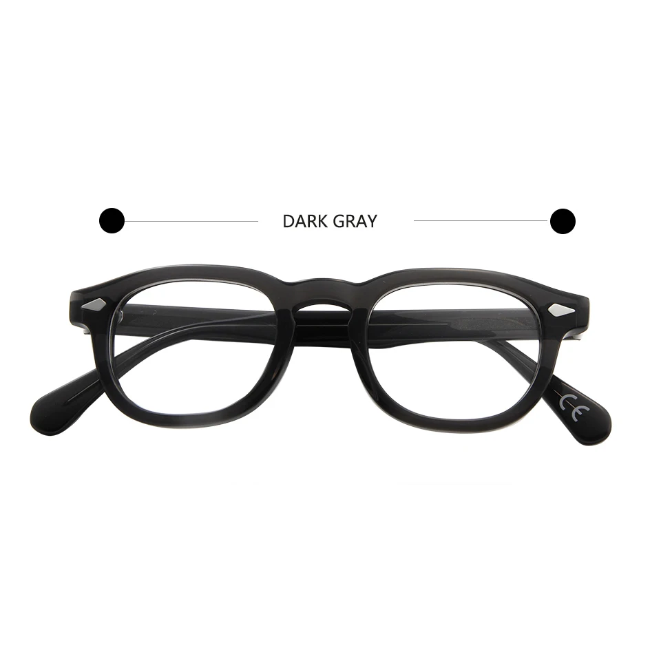 High Quality Acetate Johnny Depp Style Glasses Frame Men Retro Vintage Prescription Glasses Women Optical Spectacle Frame Round