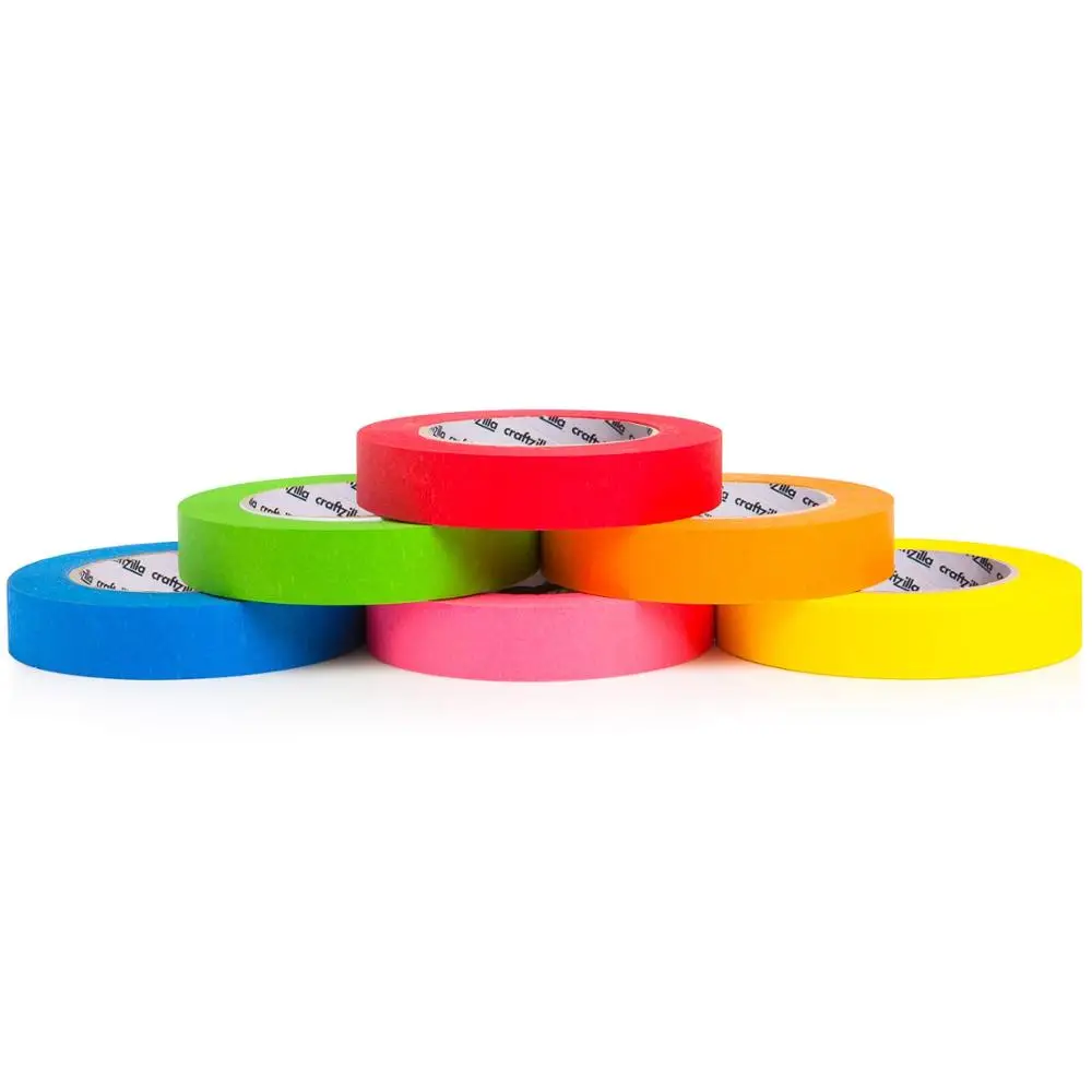 XRHYY 1 Roll Graphic Plaster Gridding Colorful Marking Decorative Tapes Cohesive Chart Tapes Artist Adhesive Office Supplies