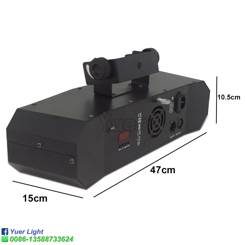 YUER DJ Disco Party RGB Patterns Beam Light Projector LED Magic Ball RGBW Strobe Xmas Holiday Wedding Stage Effect