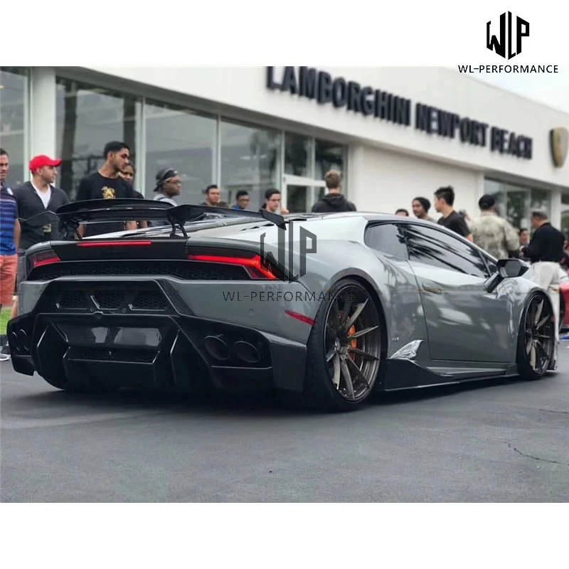 Lp580 Lp610 High Quality Frp /carbon Fiber Rear Bumper Car Body Kit for Lamborghini Huracan Lp580 Lp610 v Style Car Styling