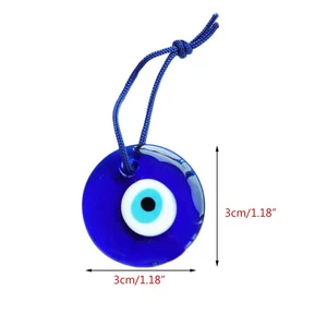 Turkish luck Greek Mal Blue Eye Charme Pault Blue Lamp Work Glass Car House Amulet Pendant Eye Jewelry Accessories 8 Main Sales Greek Eye Necklace - №4