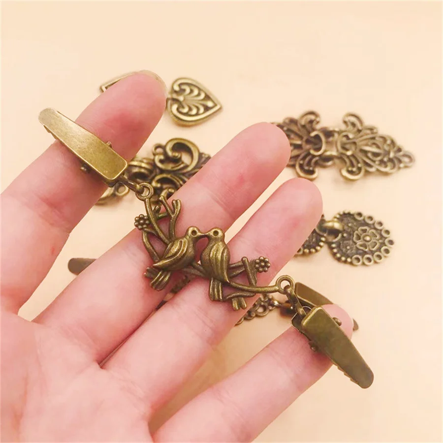 New 6 Sets of Cape Clip Bird Cardigan Clip Skirt Clip Sweater Clip Fashion Collar Clip Wedding Gift Accessories Wholesale