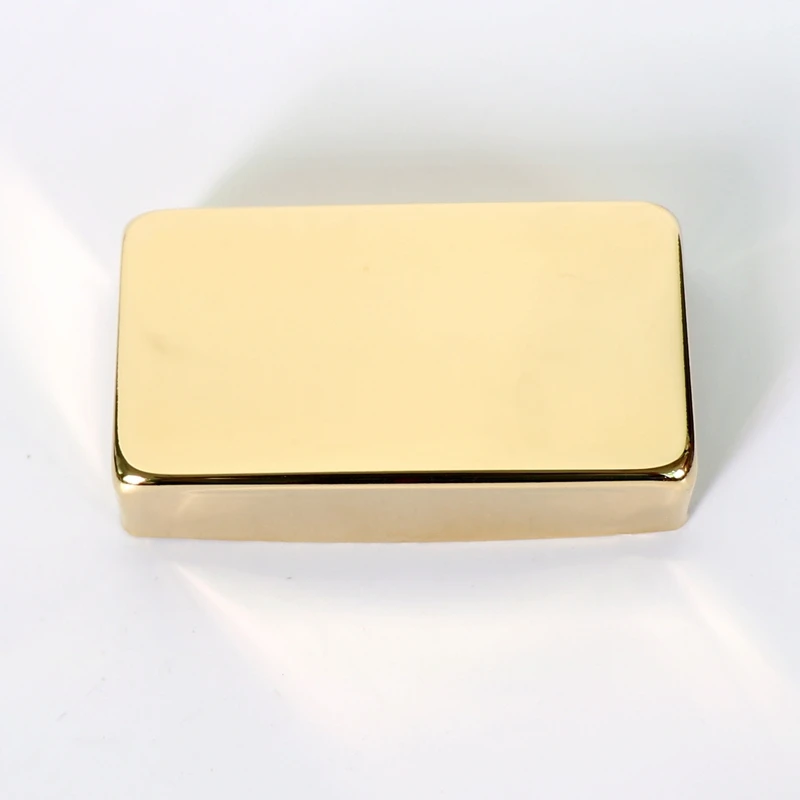 غطاء لاقط جيتار Donlis من النيكل الخام والفضي الفارغ LP Humbucker بنمط مغلق بألوان النيكل والكروم والذهب الأسود