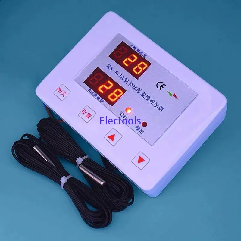 

617A Solar Hot Water Return Water Temperature Difference Comparison Controller Circulating Pump Digital Display Adjustable Instr