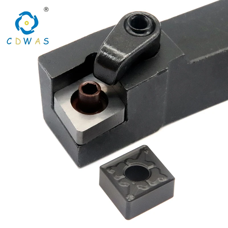 10pcs CNMG120404 / 08 PC4125 Black Carbide Inserts + 1pc MCLNR1616H12 External Turning Tool Holder CNC Lathe Cutter Tools Set
