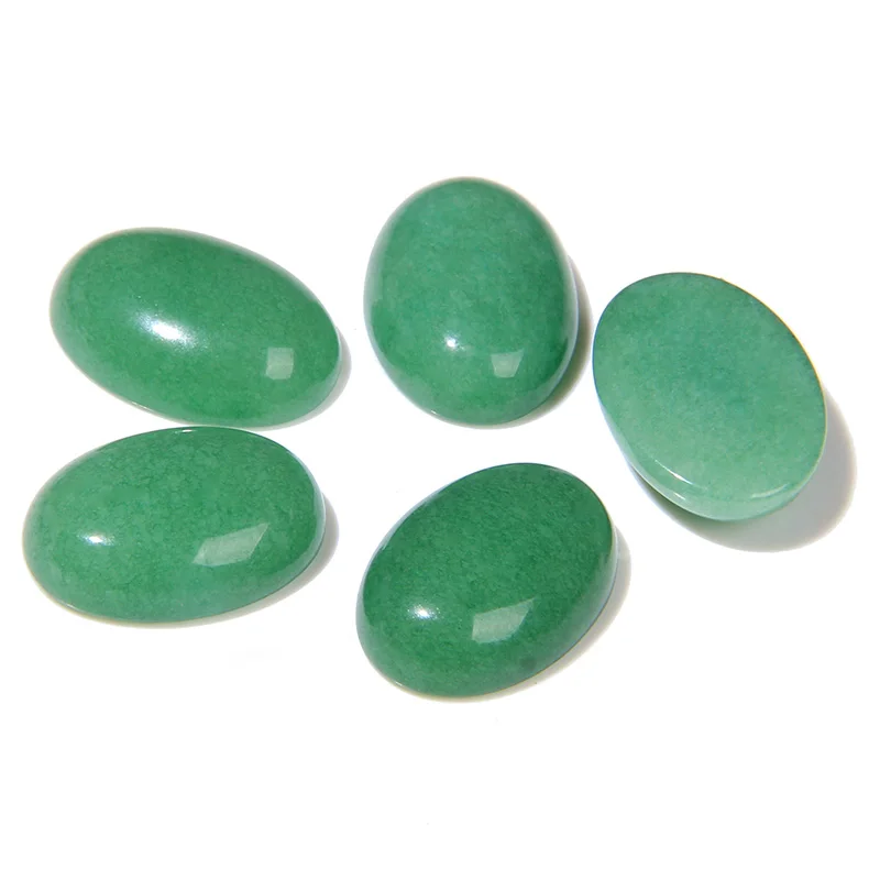 10pcs Natural Stone Cabochon Beads Semi Oval Howlite Turquois Lapis Gems Cameo Beads for Jewelry Making DIY Earrings Wholesale
