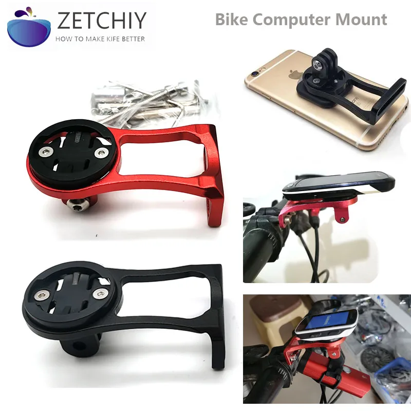 Bike computer holder mount for Phone Wahoo Garmin Bryton Cateye IGPSPORT Bike GPS Computer light Camera GoPro bracket sticker