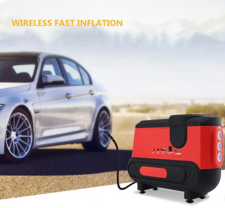 

5V/12V 16800mAh Car emergency starting power Start the inflator Large-capacity car electric treasure TM40