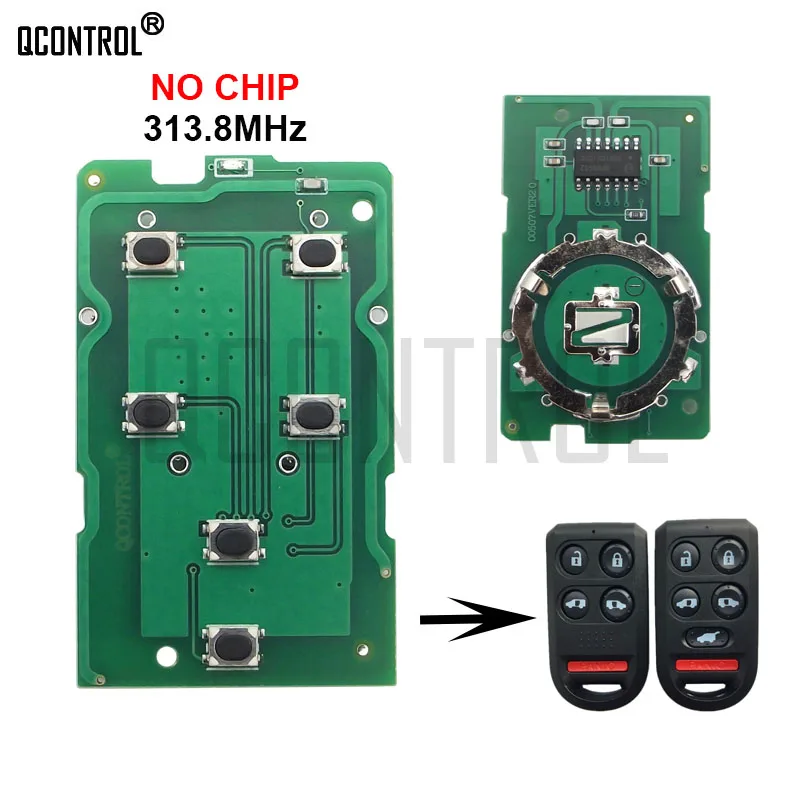 

QCONTROL Car Remote Key Circuit Board NO Chip for Honda Odyssey 2005 2006 2007 2008 2009 2010 car accessories