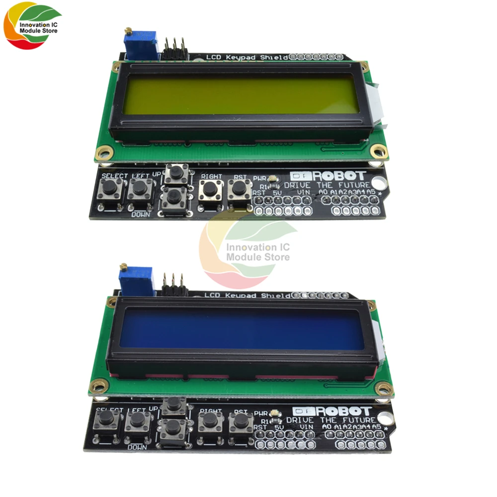 1602 شاشة LCD مع زر توسيع لوحة دوائر كهربائية RGB شاشة كريستال سائل وحدة التوسع LCD1602 وحدة عرض