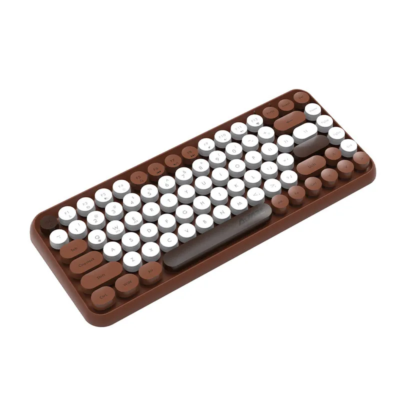 أسود Jue 308i لوحة المفاتيح اللاسلكية بلوتوث باد كمبيوتر لوحي صغير مكتب الوردي فتاة لطيف