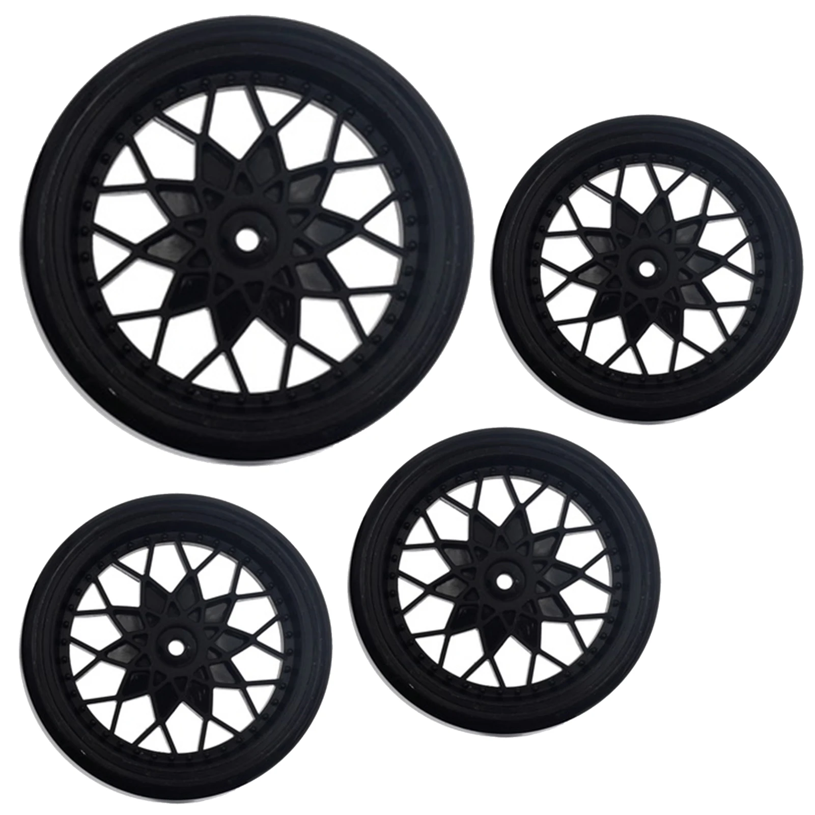 

WPL D12 Tires 4pcs Upgrade Wheel Rim Wheel Hubs Rubber Tires RC Car Spare Parts Accessories Children Toys Car tyre Parts