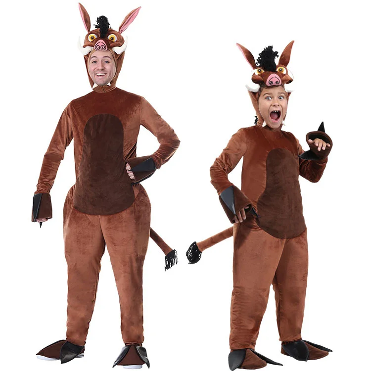 Children's Day Halloween School Spring Festival Evening Stage Stage Performance Adult Children Wild Boar Boar Character Costume