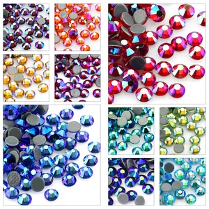 SS6-S30 Multi-Cor-Kristall AB Hot Fix Strass Crystal Super Glitter Fabric Rhinestrod 10 Hauptverkäufe Baby Thermalband Baby - №3