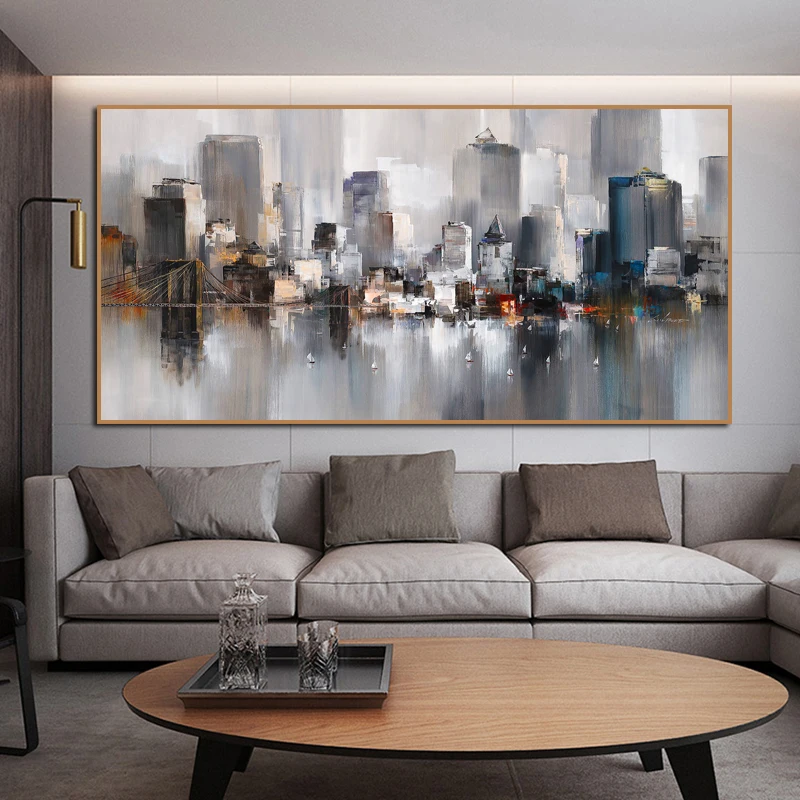 One Piece City Building Posters Landscape Home Decor Big Size Wall Art Picture For Living Room Abstract Painting Canvas Prints