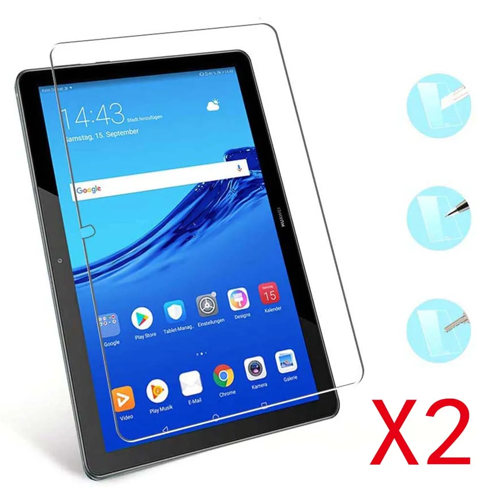 2Pcs Tablet Tempered Glass Screen Protector Cover for Huawei MediaPad T5 10 10.1 Inch Eye Protection Tempered Film