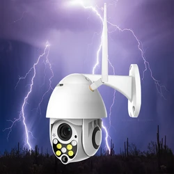 1080p Wifi Camera Outdoor Speed Dome Ycc365plus Waterproof Full Color Night Vision Support Onvif Smart Home Appliance Monitor