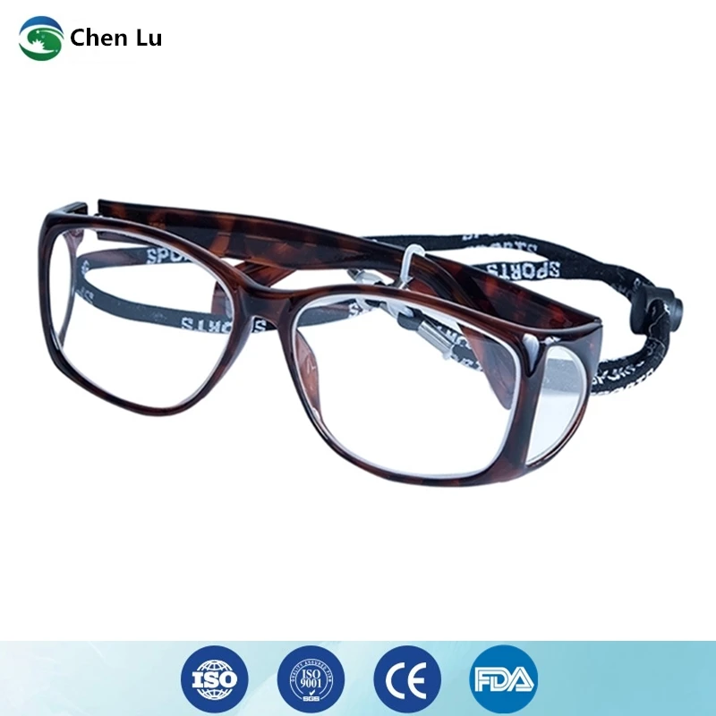 Genuine front and side protection radiological protection 0.5/0.75mmpb lead spectacles x-ray gamma ray shielding lead glasses