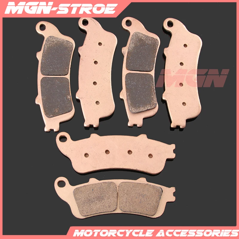 Motorcycle metal sintering brake pads For VTX1800 02-08 GL1800 01-15 VFR800 98-05 CBR1100XX 97-08 ST1300 02-07 ST1100 96-02