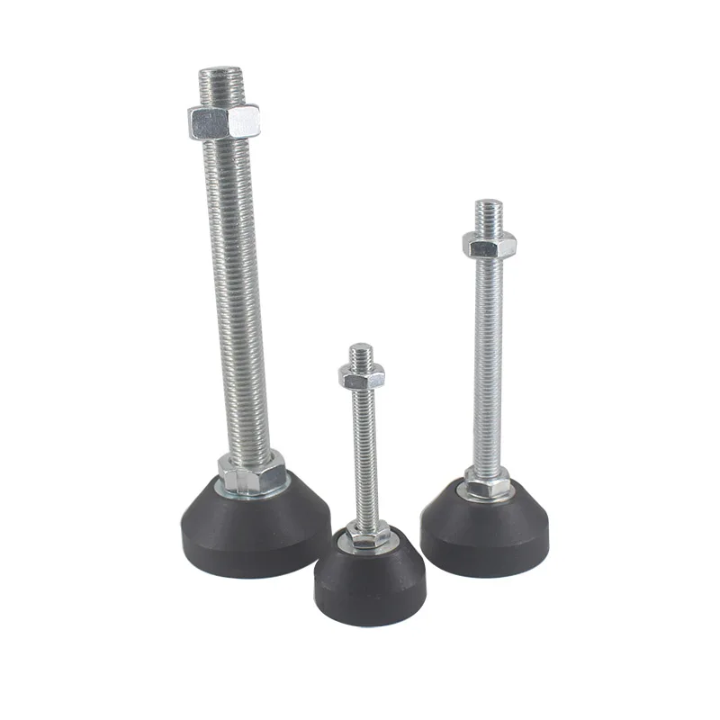 2pcs 50mm Heavy Loading Leveling Foot Adjustable Foot Cup Reinforced Nylon Base M8/M10/M12 Articulated Feet