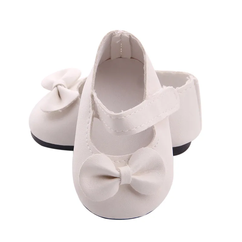 1Pcs Bowknot น่ารักรองเท้าตุ๊กตา6สีสำหรับตุ๊กตาอเมริกัน18นิ้วสาว & 43ซม.ใหม่เกิด Baby ตุ๊กตา,รุ่น,ตุ๊กตาอุปกรณ์เสริม