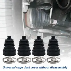 4Pcs Universal Drive Shaft CV Joint Boot Kit Constant Velocity Dust Cover for Mercedes-Benz W251 R280 R300 R320 R350 R500 R550 R