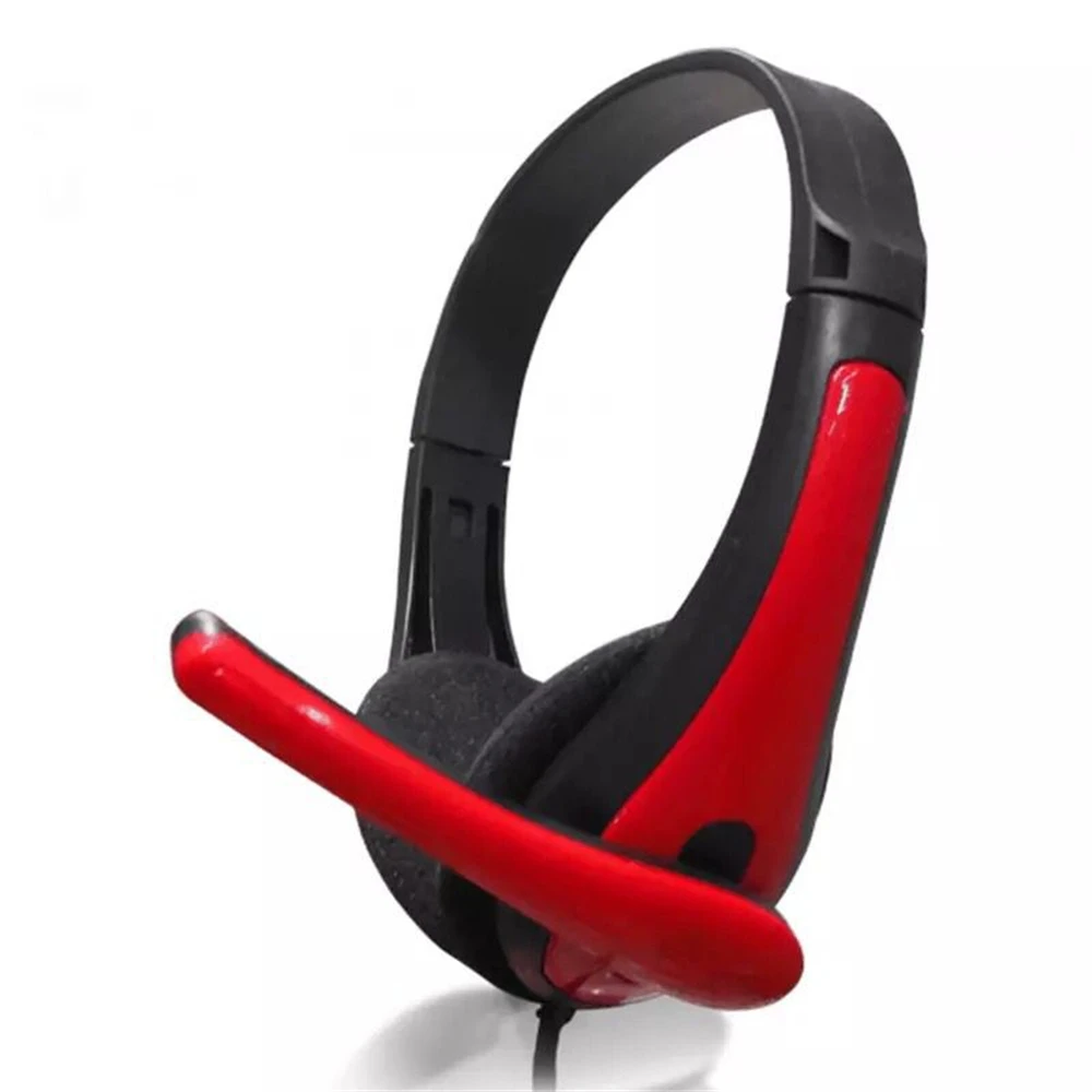 3.5mm Wired Over-ear Headset Adjustable Game Headphone with Microphone