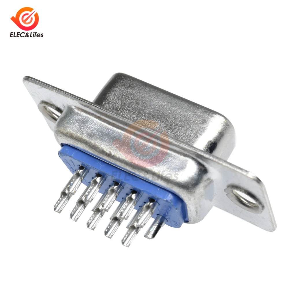 10PCS D-SUB DB9 DB15 DB25 Adapter 9/15/25 Pin Male Female connector Welded RS232 Serial VGA Female male Plug Socket connector