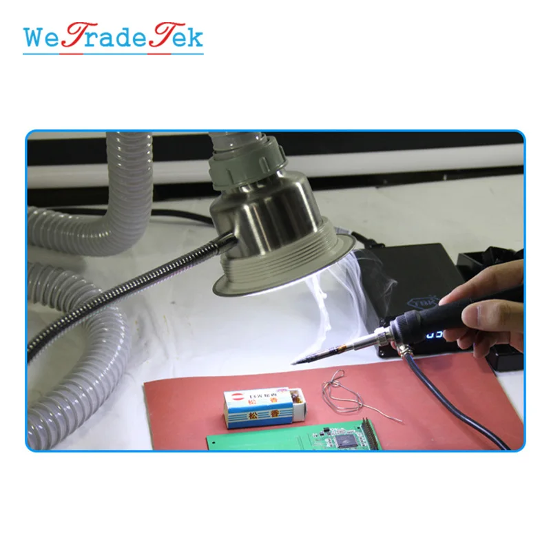 30W TBK Adjustable Solder Smoking Absorber LED Light ESD Fume Extractor for Phone Repair Welding Smoke Instrument Tool