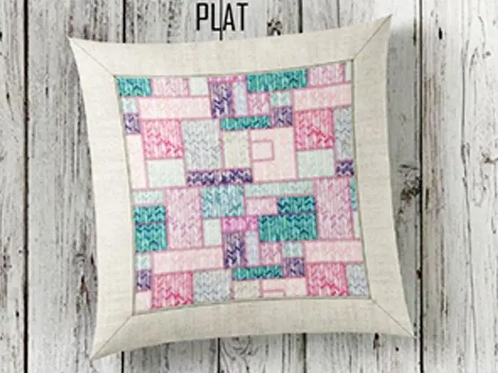 Plat 3d Pillow decorate