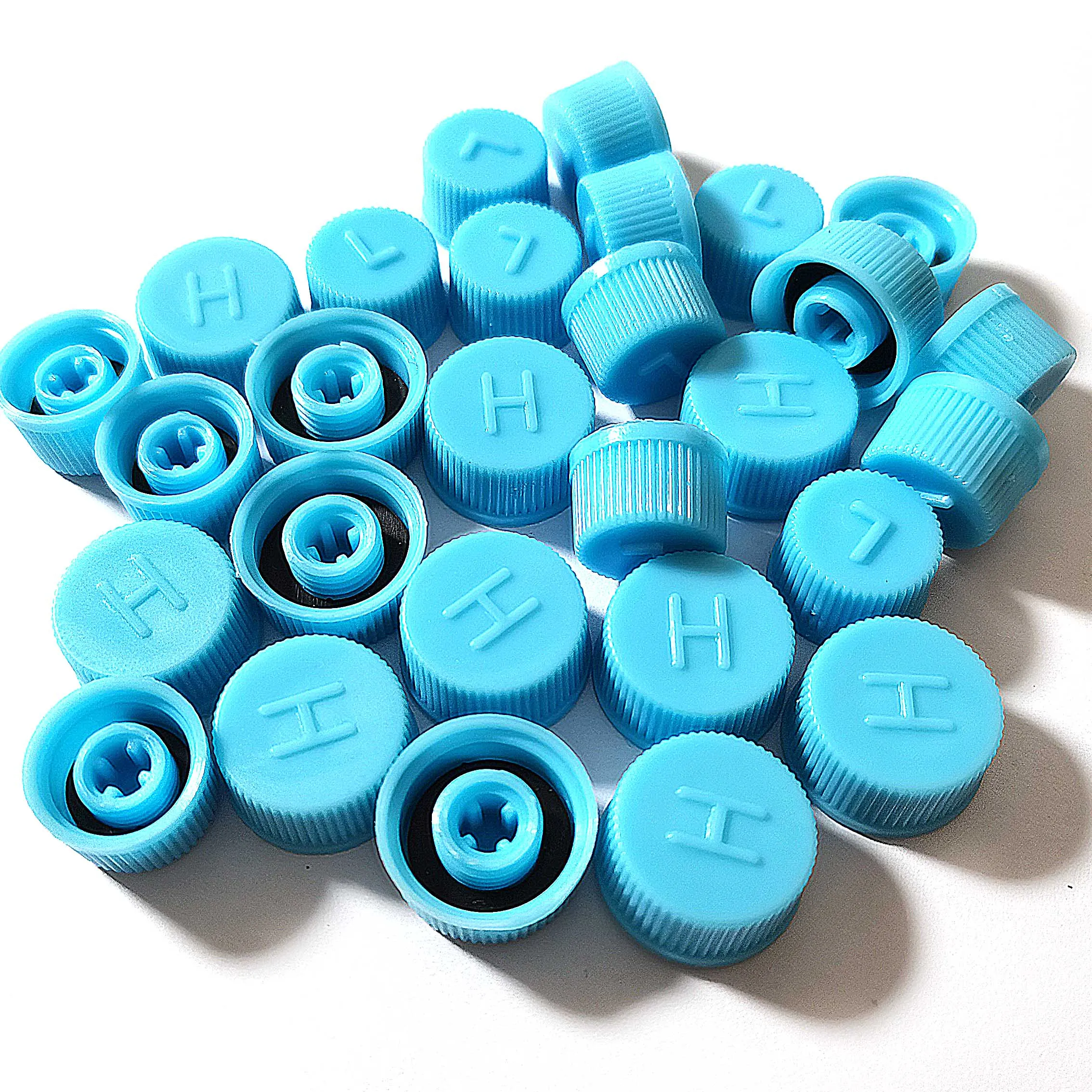 

(200pcs)High Quality Auto A/C Valve Cap, Refrigerant Valve Dust Cap Sealing Cover Universal R134a Valve Core Needle Valve Cover