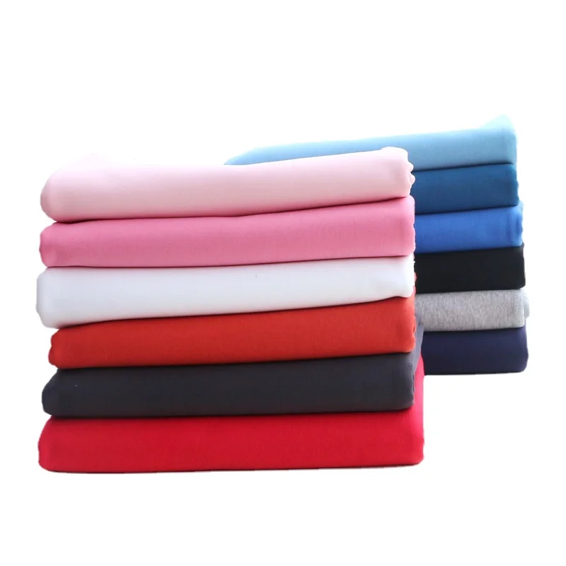 

Width 68'' Pure Cotton Healthy Air Layer Spandex Stretch Knitted Fabric By The Half Yard For Sportswear Sweater Hoodies Material