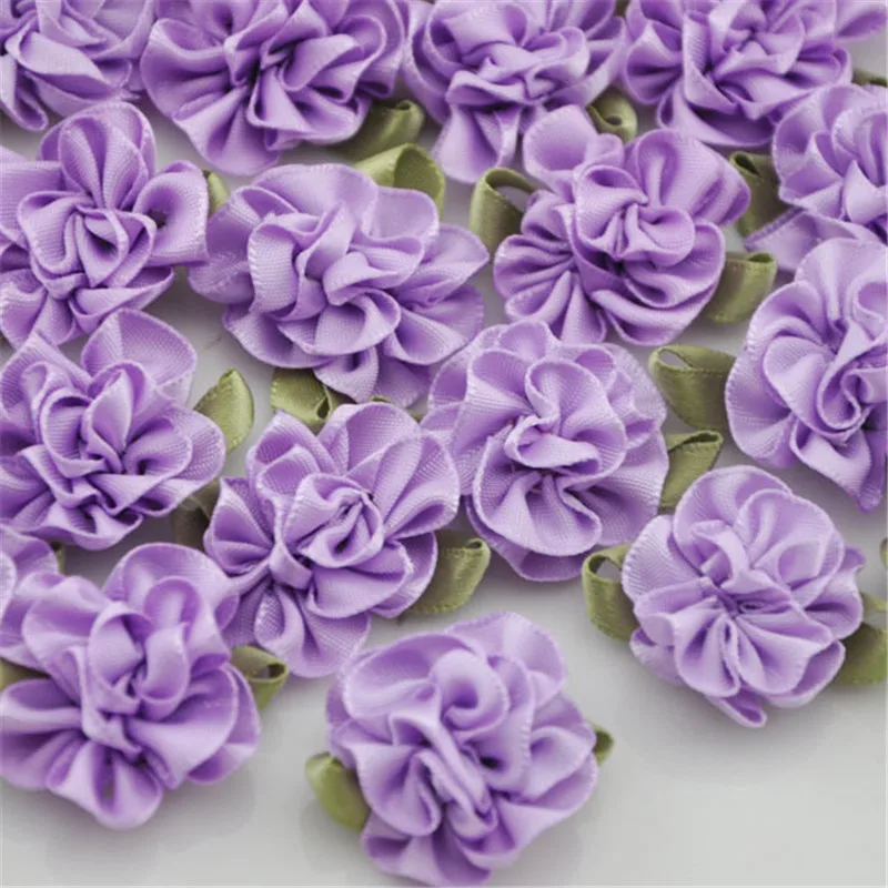 20 pcs  Ribbon Flower carnation Appliques sewing/craft/wedding lots B068 U Pick