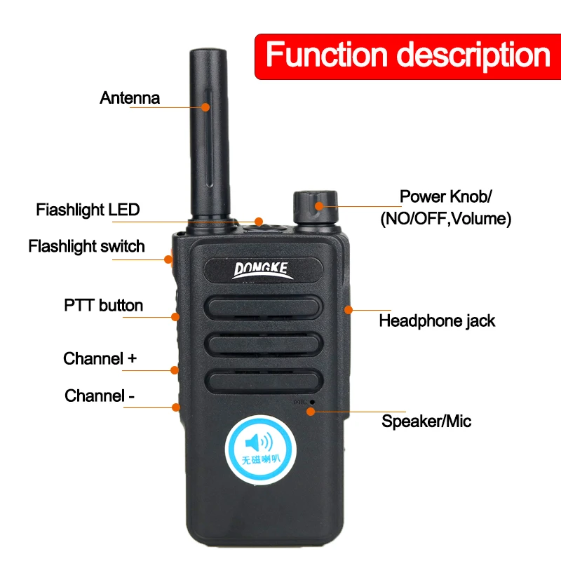 2PCS Walkie Talkie Two-way Radio Portable Radio UHF 400-470MHz 16CH Comunicador Transmitter Radio Stations USB/EU walkie talkies