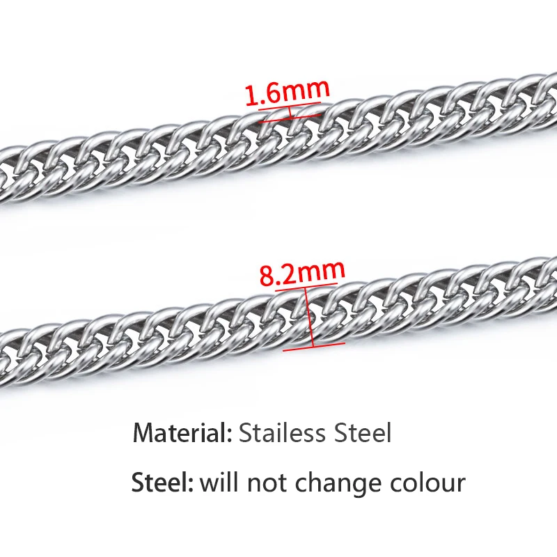 Big Stainless Steel Bag Chain For Jewelry Making Material Curb Cuban Necklace Braid Shaped Bracelet Handmade Supplies Wholesales