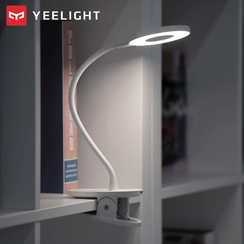 Yeelight LED Desk Lamp Clip On Night Light USB Rechargeable 5W 360 Degrees Adjustable Dimming Reading Lamp For Bedroom