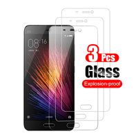 3Pcs Tempered Glass For Xiaomi Mi 5 5S Screen Protector for Xiaomi Mi5 Mi 5S Plus Toughened Glass Shield 2.5D Phone Film 9H