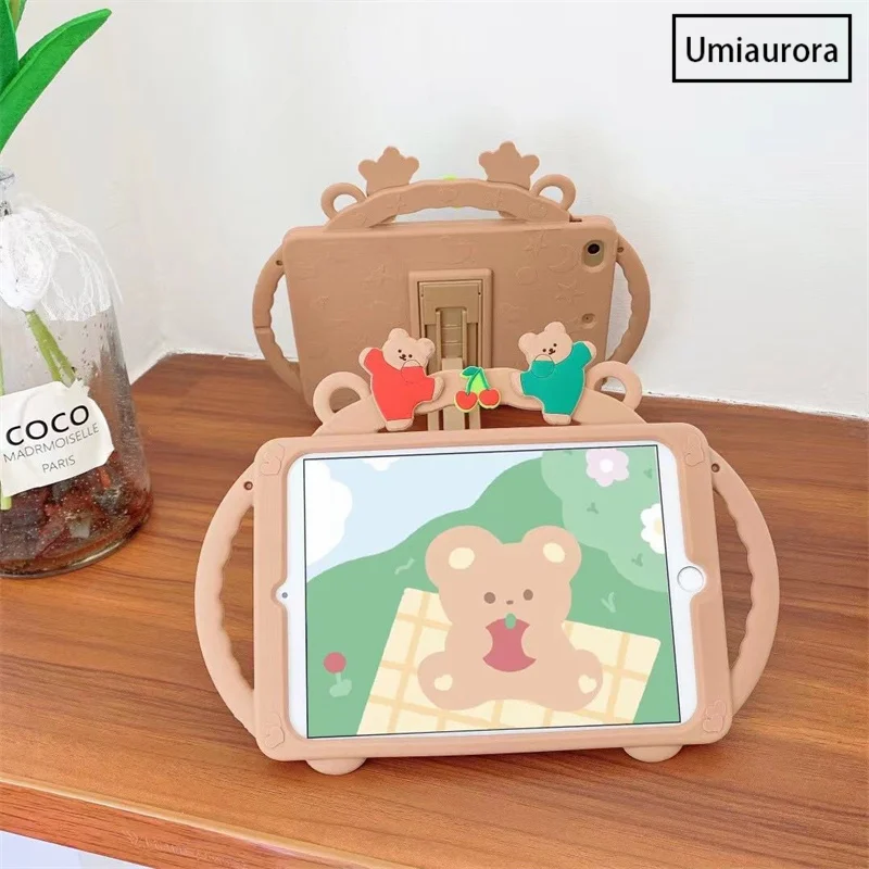 Funda protectora de silicona con dibujos animados para Samsung Galaxy Tab A8 10,5 SM-X200 SM-X205 SM-T290 A7 10,4 SM-T500, para niños