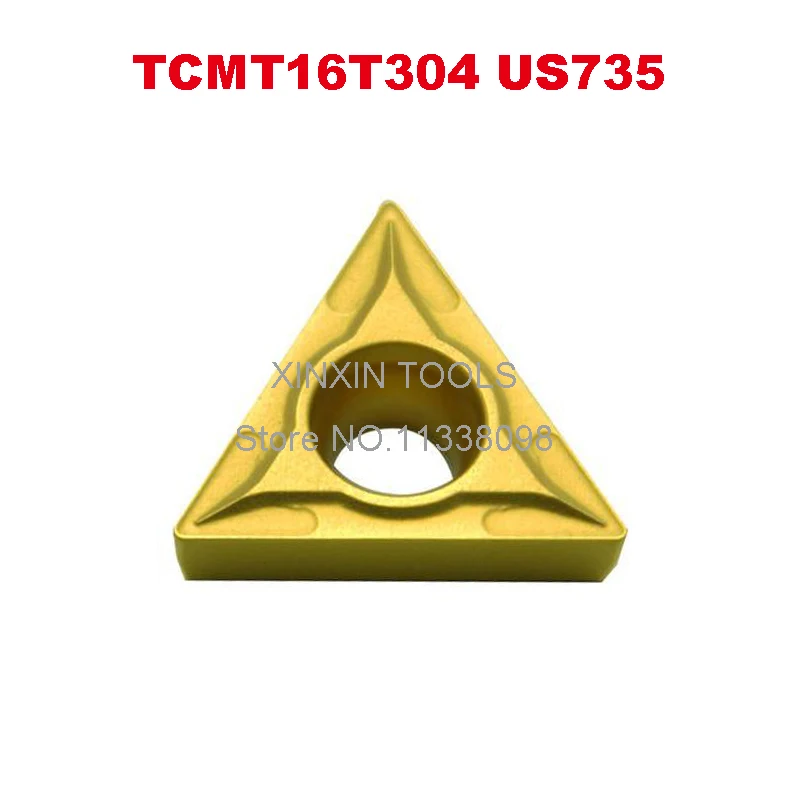 

10pcs TCMT16T304 US735/TCMT16T308 US735,TCMT 16T304/16T308 carbide inserts for turning tool holder boring bar