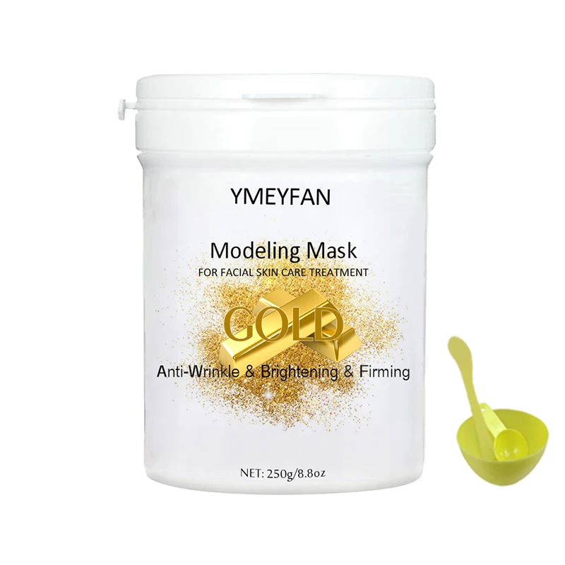 

250g/Jar Bulk Rose Gold Soft Mask Powder Collagen Rubber Facial Mask Whitening Anti Aging Wrinkle Gel Mask Powder Face Skin Care