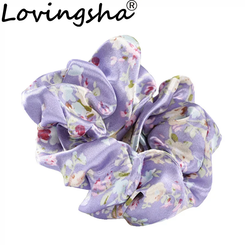 LOVINGSHA Classical Design Women Hair Accessories Ladies Brand Hair Tie Scrunchies Girl Ponytail Hair Holder Rope Female FCD007