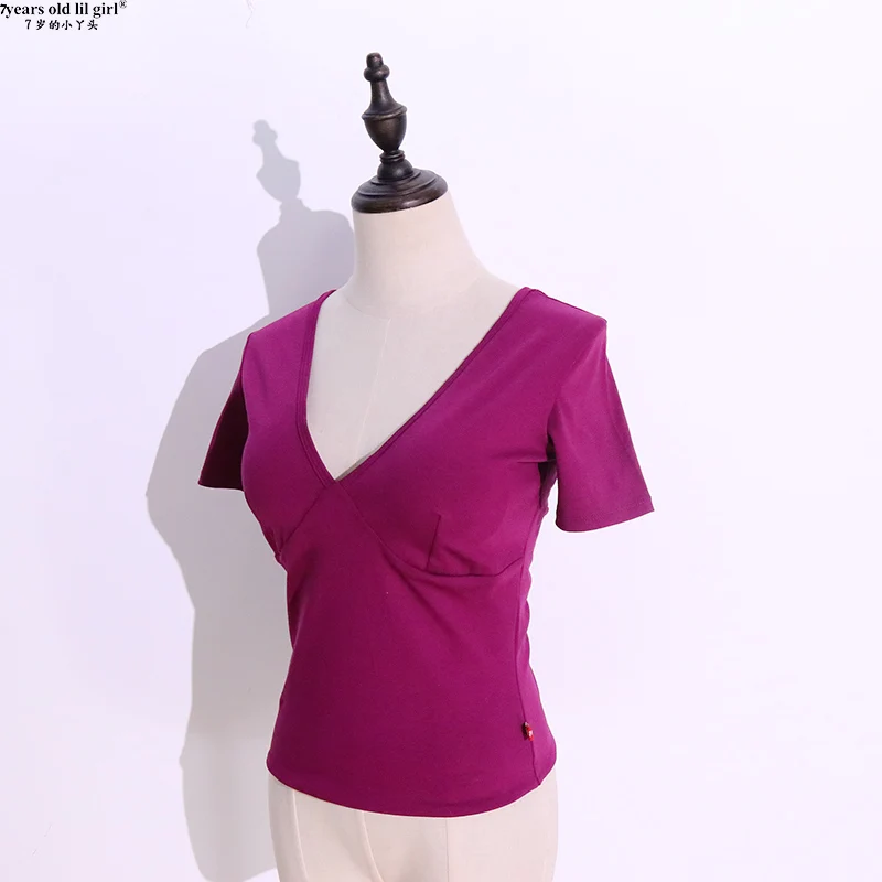 ATS Roupas de Dança do Ventre para Mulheres, Marca Original Vestuário de Treino, Top Triangular Exposto, Algodão Stretch, ELL102