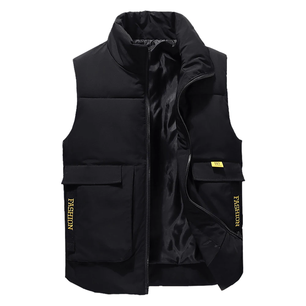 

Men's Winter Vests Plus Size 4xl Waistcoat Thicken Sleeveless Jackets Warm Windproof Parkas Casual Coats for Unisex Travel Vest