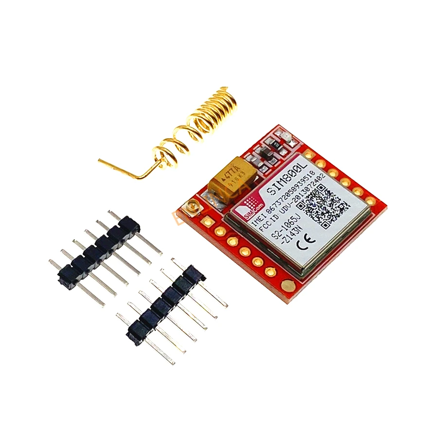 Kleinste SIM800L Gprs Gsm Module Microsim Kaart Kern Board Quad-Band Ttl Seriële Poort