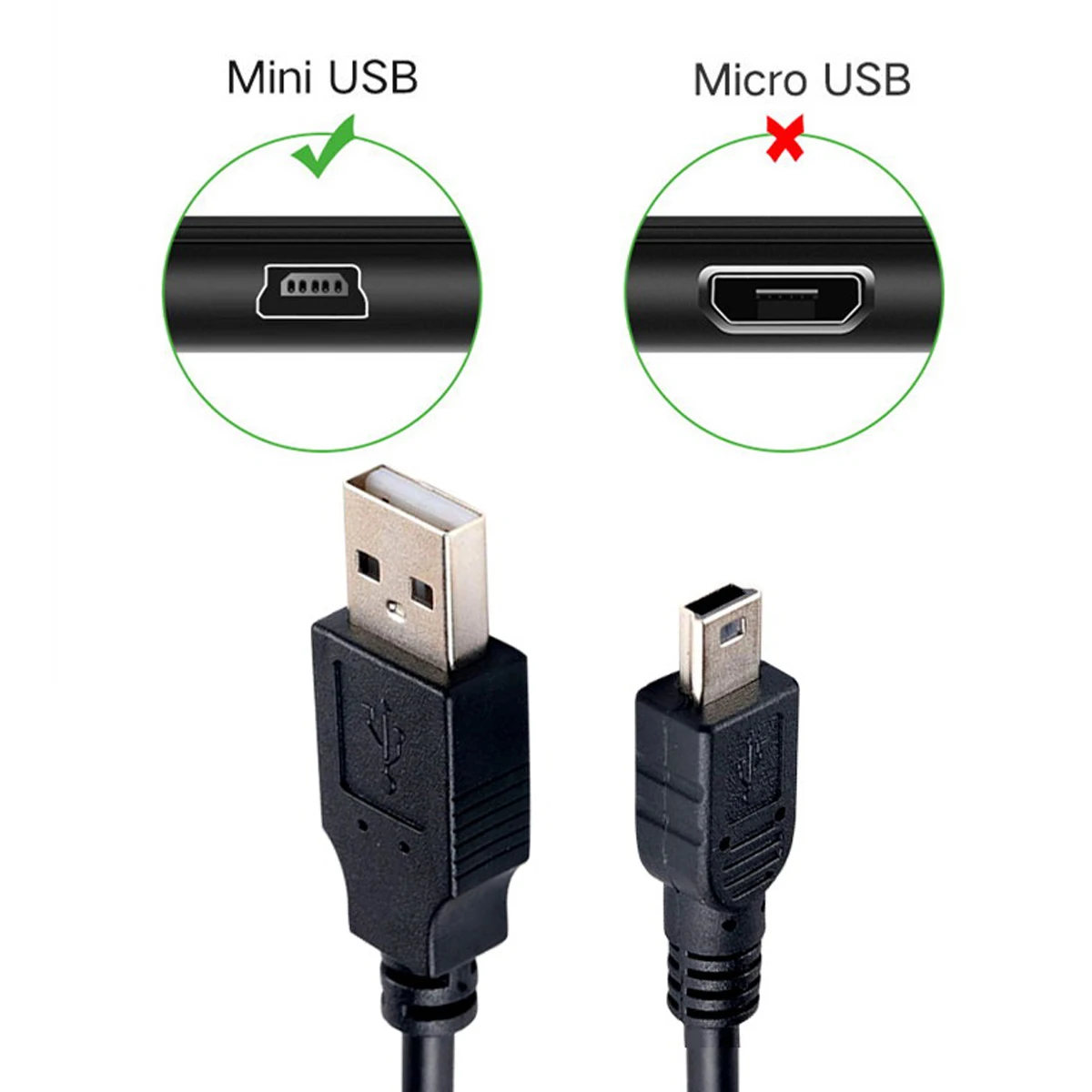 USB 2.0 Type-A to UP Down Left Right Angled 90 Degree Mini USB Data sync Charge Cable Cord 0.25m 0.5m 1m 1.5m 3m 5m