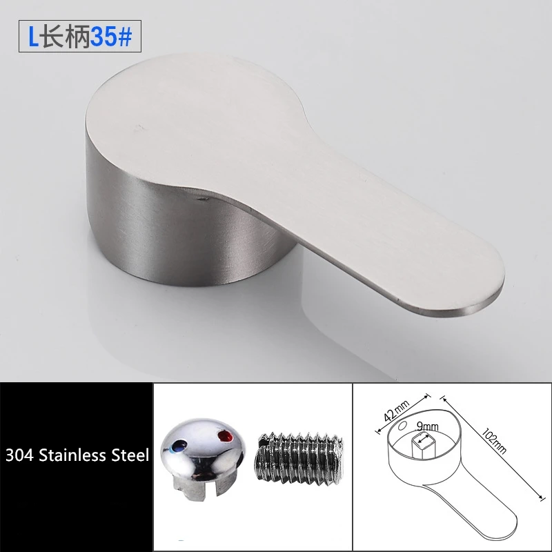 Manija de grifo para lavabo de baño, cubierta de repuesto para ducha, bañera, grifo de cocina, piezas de reparación de carrete 35/40, accesorios de